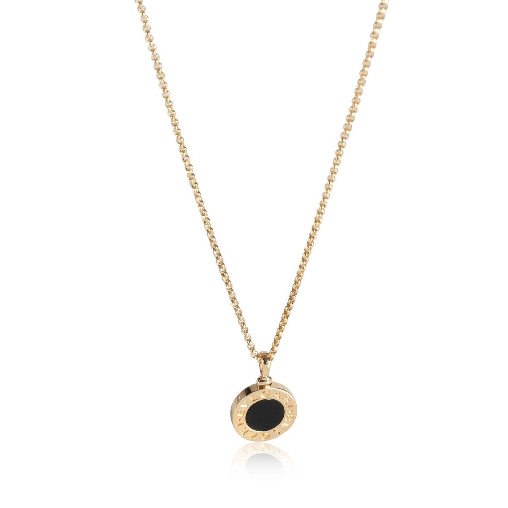 Bulgari Bvlgari Bvlgari Onyx Pendant in 18K Yellow Gold